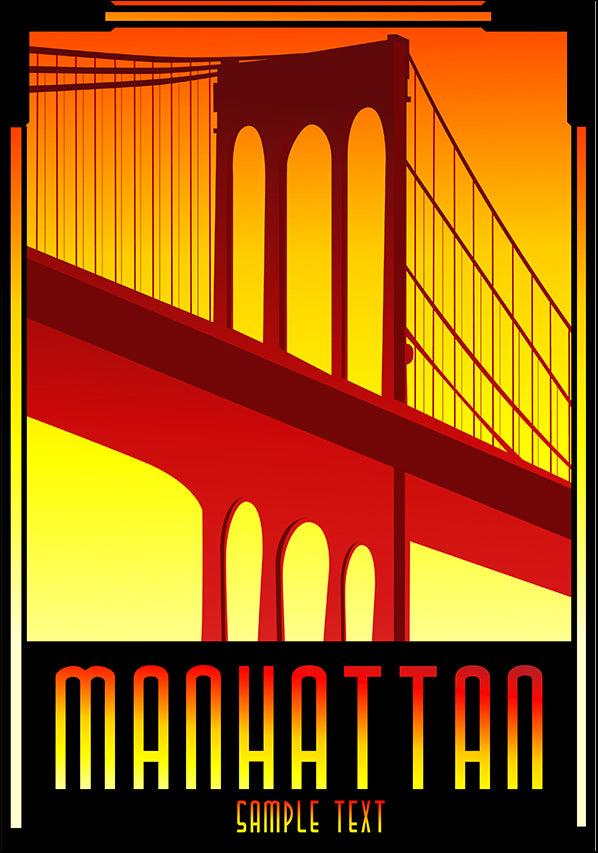 10901341 Manhattan Bridge, available in multiple sizes - Chamton