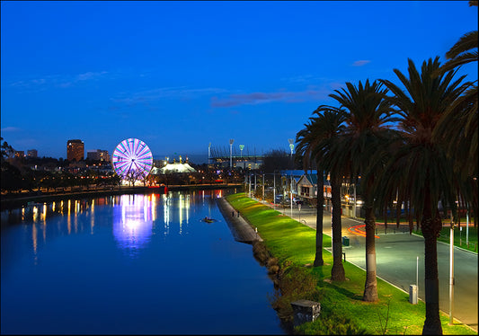 11199564 Melbourne at Night, available in multiple sizes