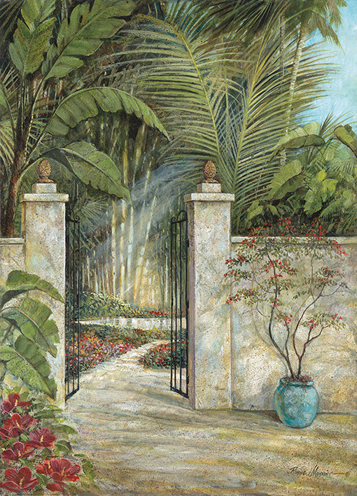 11460gg Tranquil Garden I, by Ruane Manning, available in multiple sizes - Chamton