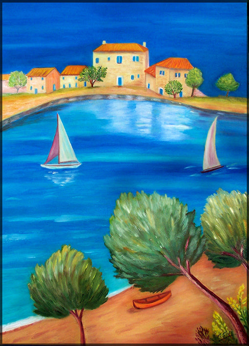 12076303 Mediterranean Seascape, available in multiple sizes
