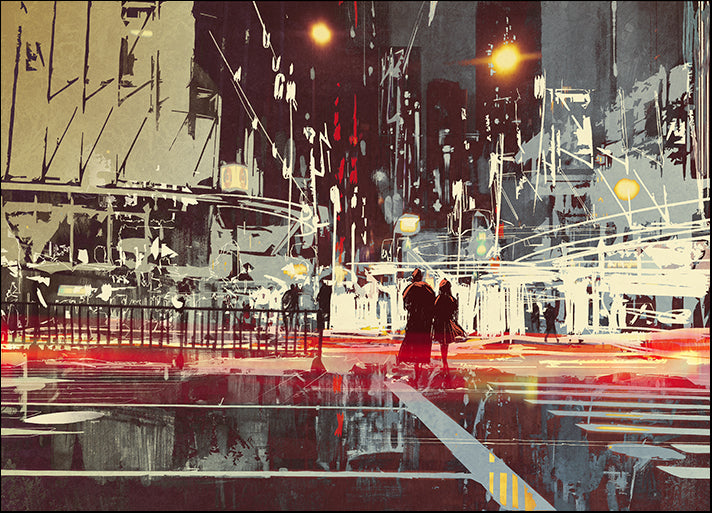 122144819 Modern City Scene, available in multiple sizes
