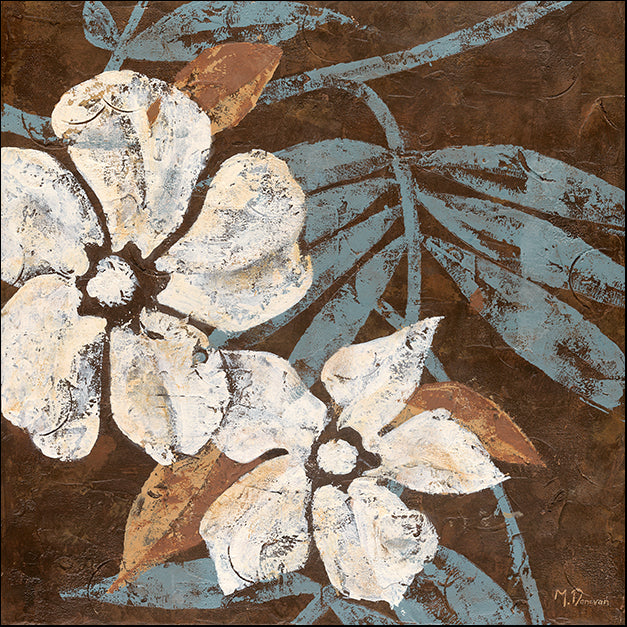 12322gg Flowers on Chocolate I, by Maria Donovan, available in multiple sizes