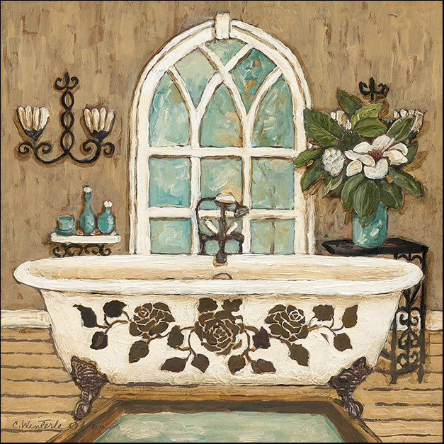 12425gg Country Inn Bath II, by Charlene Olson, available in multiple sizes