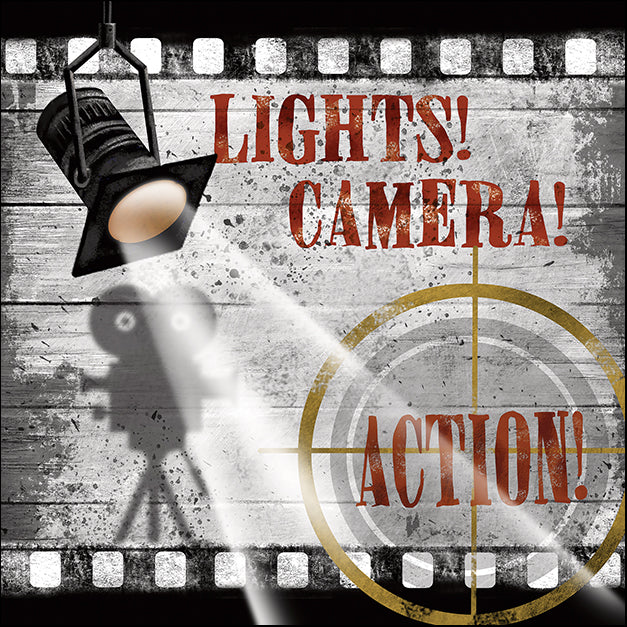 12459gg Lights! Camera! Action!, by Conrad Knutsen, available in multiple sizes