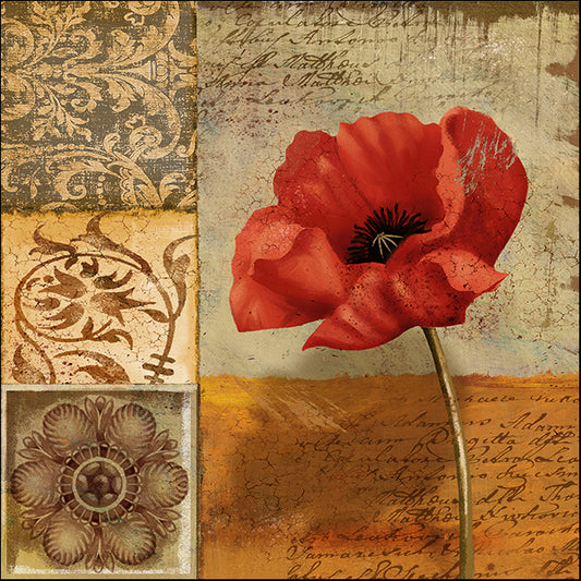 12506gg Poppy Flourish I, by Conrad Knutsen, available in multiple sizes