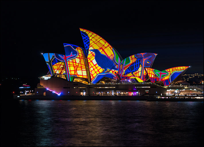 131908418 Sydney Opera House illumination, Lighting the Sails Songlines, available in multiple sizes