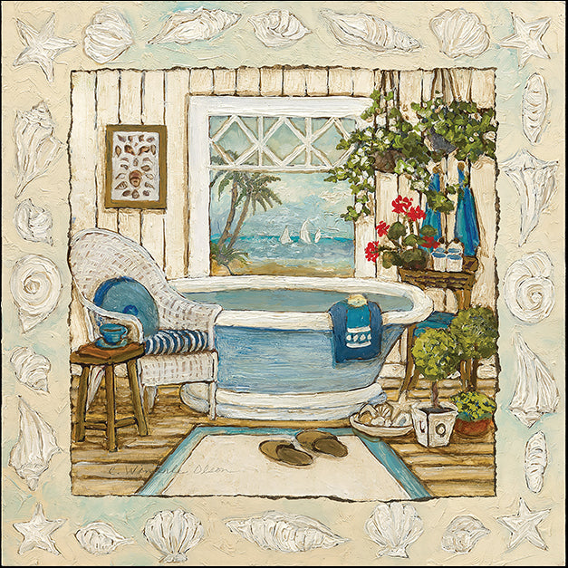 13467gg Sea Breeze Bath I, by Charlene Olson, available in multiple sizes
