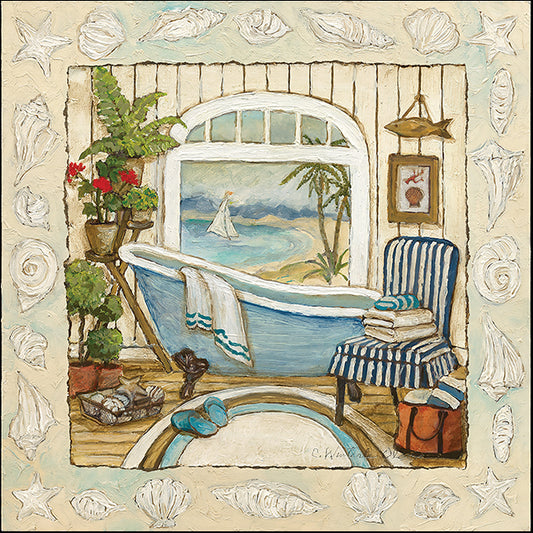 13468gg Sea Breeze Bath II, by Charlene Olson, available in multiple sizes