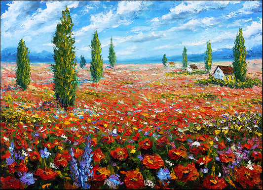 134858303 Field of Red Poppies, available in multiple sizes