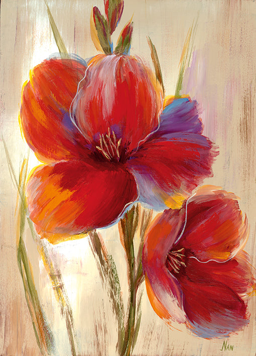 13933gg Fluorescent Blooms I, by Nan, available in multiple sizes - Chamton