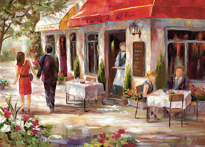 13957gg Cafe Afternoon II, by Nan, available in multiple sizes