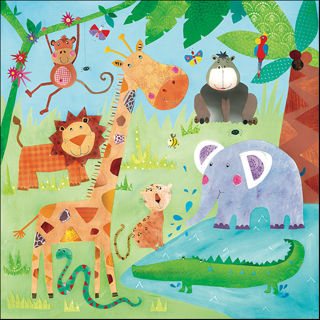 13997gg Jungle Friends II, by Katherine and Elizabeth Pope, available in multiple sizes