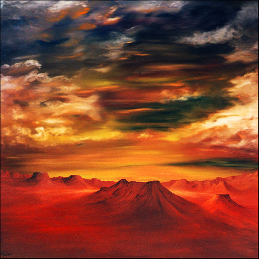 14178995 Mountain tops at sunset, available in multiple sizes - Chamton