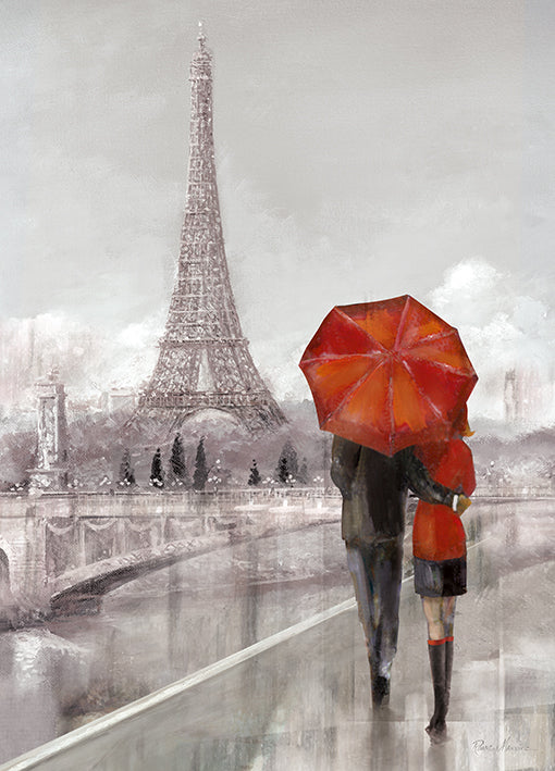 14657gg Modern Couple In Paris, by Ruane Manning, available in multiple sizes