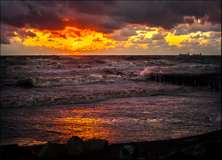 148695704 Beautiful sunset Black sea, available in multiple sizes - Chamton