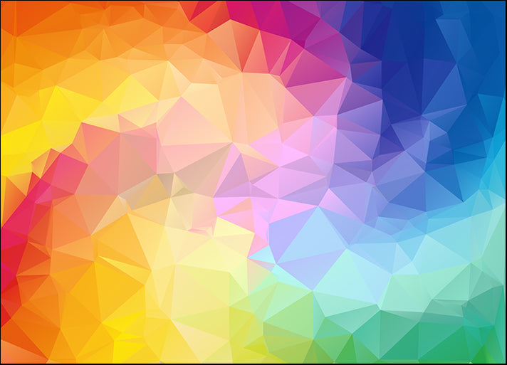 149527343 Abstract rainbow color Triangle Geometrical, available in multiple sizes