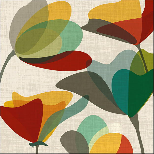 15073gg Flower Shapes I, by Katrina Craven, available in multiple sizes