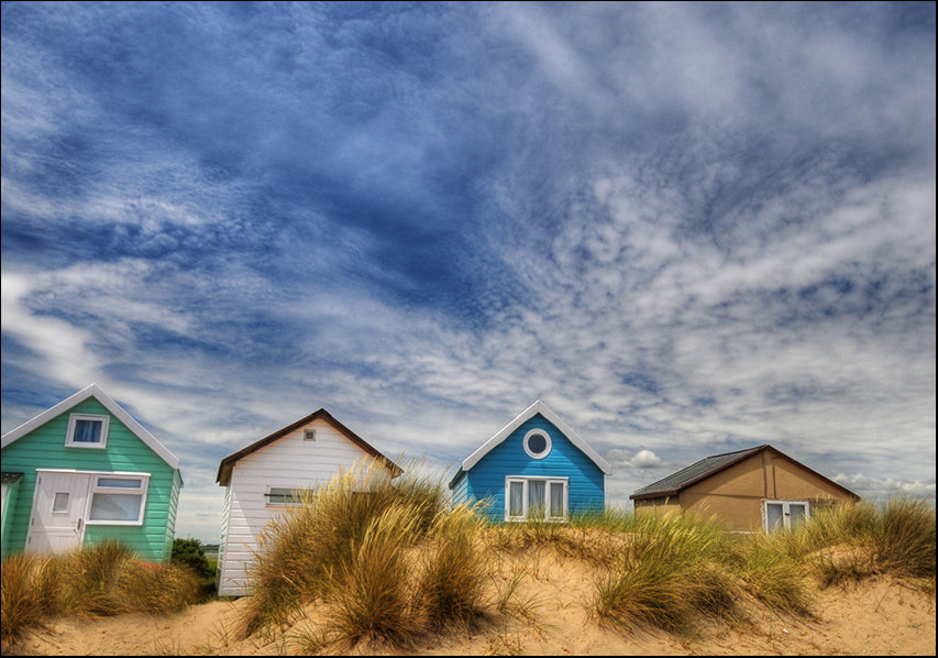 15102054 Houses along the beach, available in multiple sizes