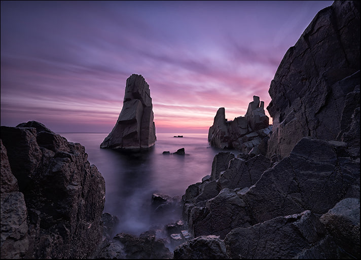 155429315 Sea sunrise at the Black Sea coast near Sozopol Bulgaria, available in multiple sizes
