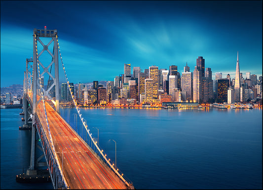 156242663 San Francisco at sunrise with Bay Bridge USA, available in multiple sizes - Chamton