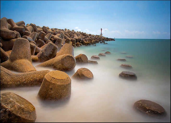156345626 Beautiful waves breaker seascape scenery, Terengganu Malaysia, available in multiple sizes