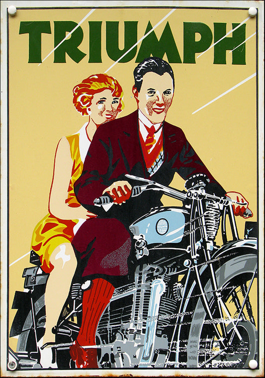 15778172 Triumph vintage motorbike, available in multiple sizes