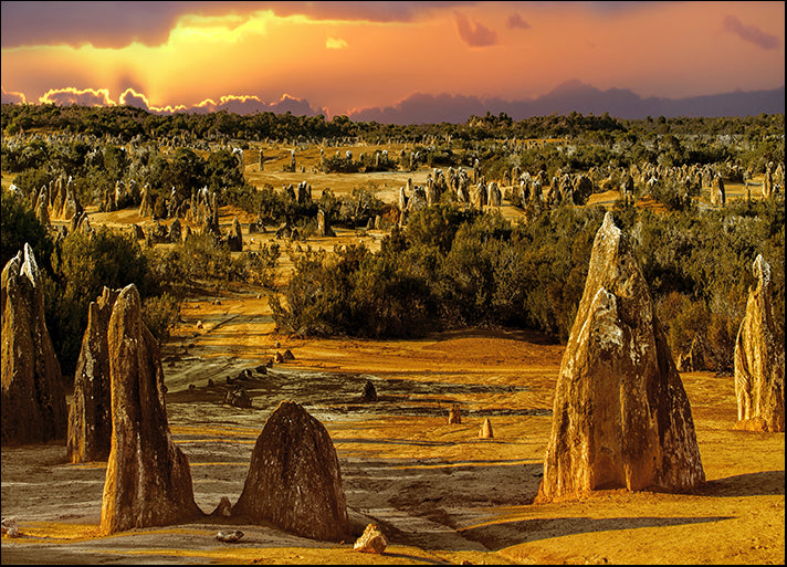 158536220 Pinnacles in the Nambung National Park Western Australia, available in multiple sizes