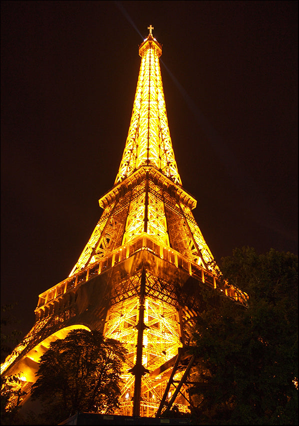16493517 Paris France Eiffel tower at night, available in multiple sizes