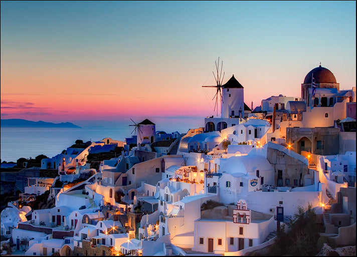 166782665 cyclades village Oia located at the island of Santorini, South Aegean, Greece, available in multiple sizes