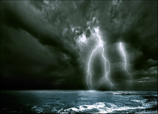 16724153 amazing lighting storm landscape, available in multiple sizes