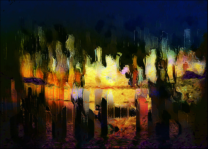 170439857 city abstraction digital painting, available in multiple sizes