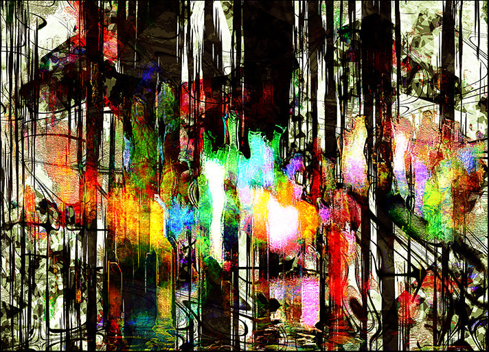 170900567 city abstraction painting, available in multiple sizes