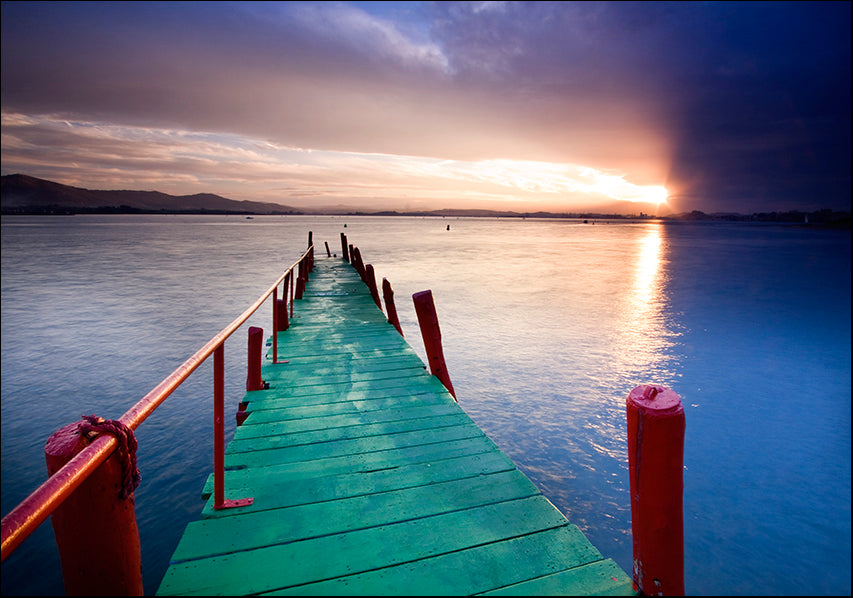 17204802 pier at sunset , available in multiple sizes