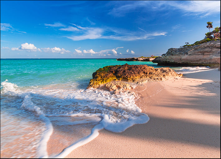 174704683 Beach at Caribbean sea in Playa del Carmen, Mexico, available in multiple sizes