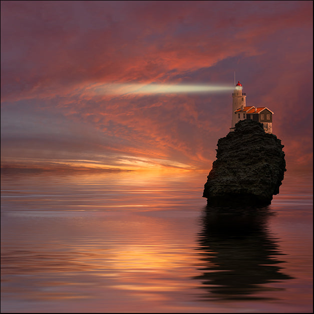 175842853 Lighthouse in the middle of nowhere, available in multiple sizes