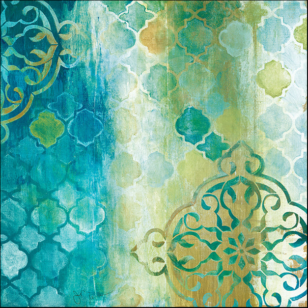 17754gg Teal Impression II, by Tava Studios, available in multiple sizes