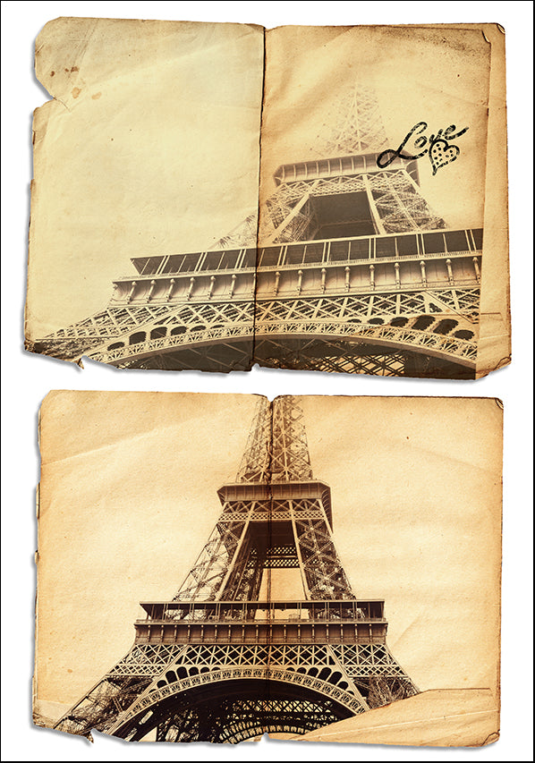 17860407 Eiffel Tower Collage, available in multiple sizes
