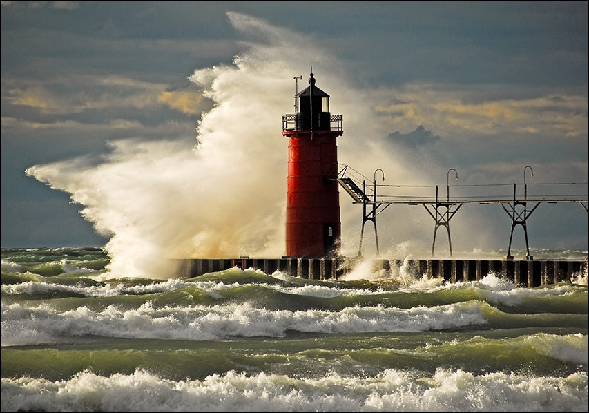 18261809 Natures Fury Lighthouse, available in multiple sizes