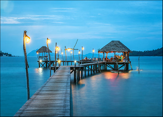 182805415 Paradise jetty pier Tropical Resort Jetty on Koh Mak Island TradThailand, available in multiple sizes - Chamton