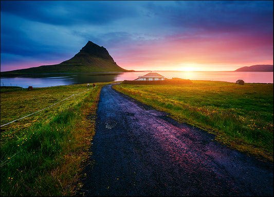 185177803 Kirkjufell volcano the coast of Snaefellsnes peninsula, Kirkjufellsfoss Icelandic landscape, available in multiple sizes