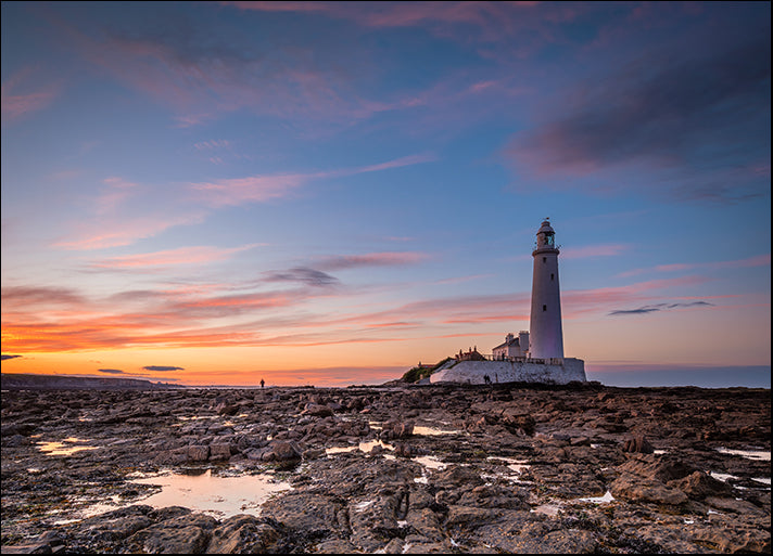 185349829 St Mary's Lighthouse, St Mary's Island, North East coast of England, available in multiple sizes