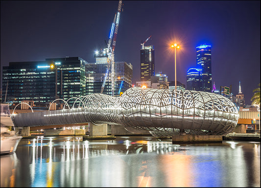 191187856 Webb bridge at South wharf Melbourne Australia, available in multiple sizes - Chamton