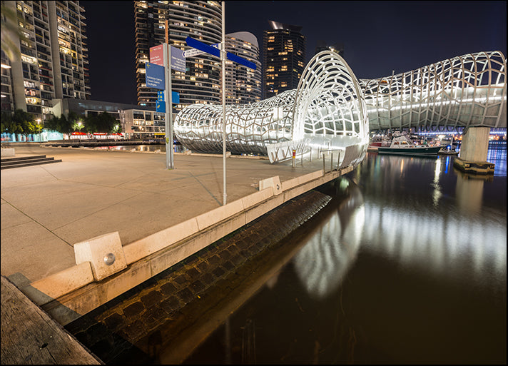 191722579 Webb bridge at south wharf Melbourne Australia , available in multiple sizes
