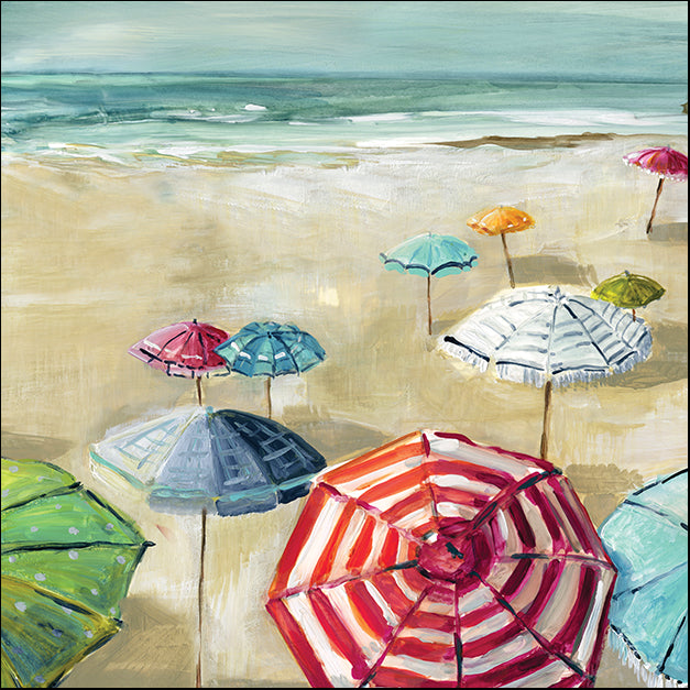19509gg Umbrella Beach II, by Carol Robinson, available in multiple sizes