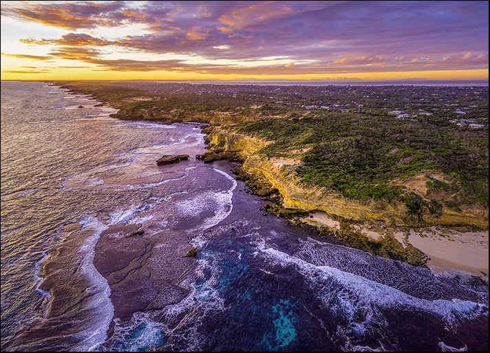 195971332 Melbourne at Dusk, available in multiple sizes