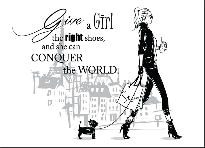 210322783 Fashion quote with fashion woman in sketch style, available in multiple sizes