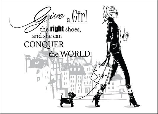 210322783 Fashion quote with fashion woman in sketch style, available in multiple sizes
