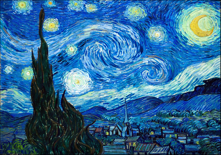 21057740 The Starry Night 1889 by Vincent Van Gogh, available in multiple sizes - Chamton