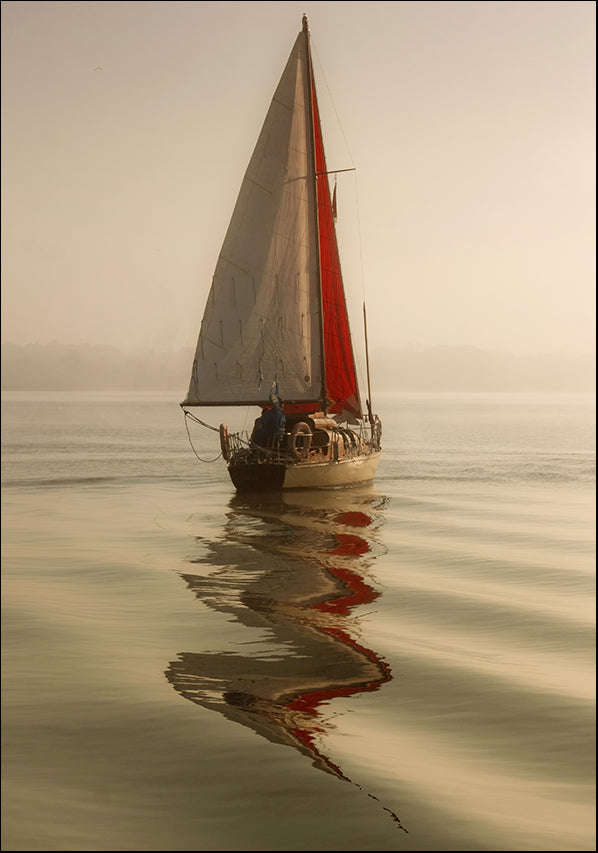 21160879 Sail Boat Reflections, available in multiple sizes