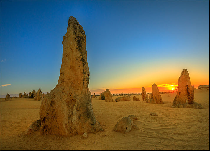 230612929 Pinnacles Desert in Nambung National Park at sunset, available in multiple sizes